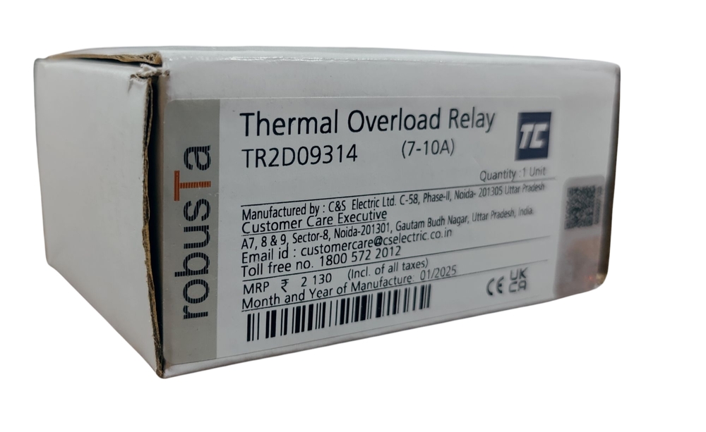 C&s Olr Tr2d09314 - 690v Uimp, 5kv, 5.5hp, 1 Unit | One-phase Overload Relay With High Voltage Rating And Compact Design