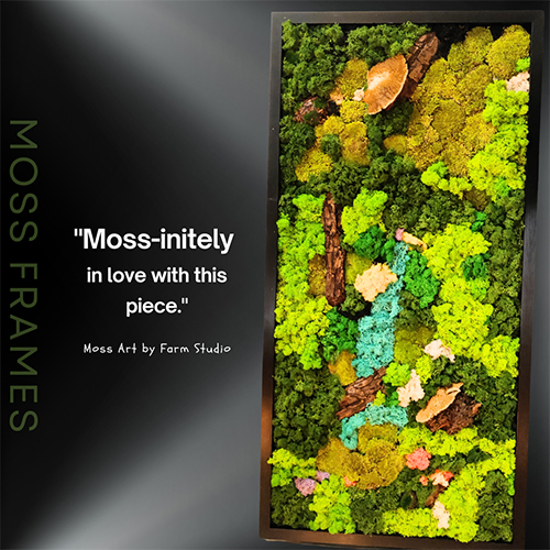 8X10 Inch Moss Wall Art Frame - Color: Various Available