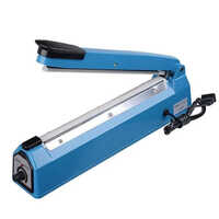 Plastic Bag Sealing Machine - New, 8 Inch Sealing Length, Blue Color | Manual Operation, Hot Seal Technology, Industrial Applications