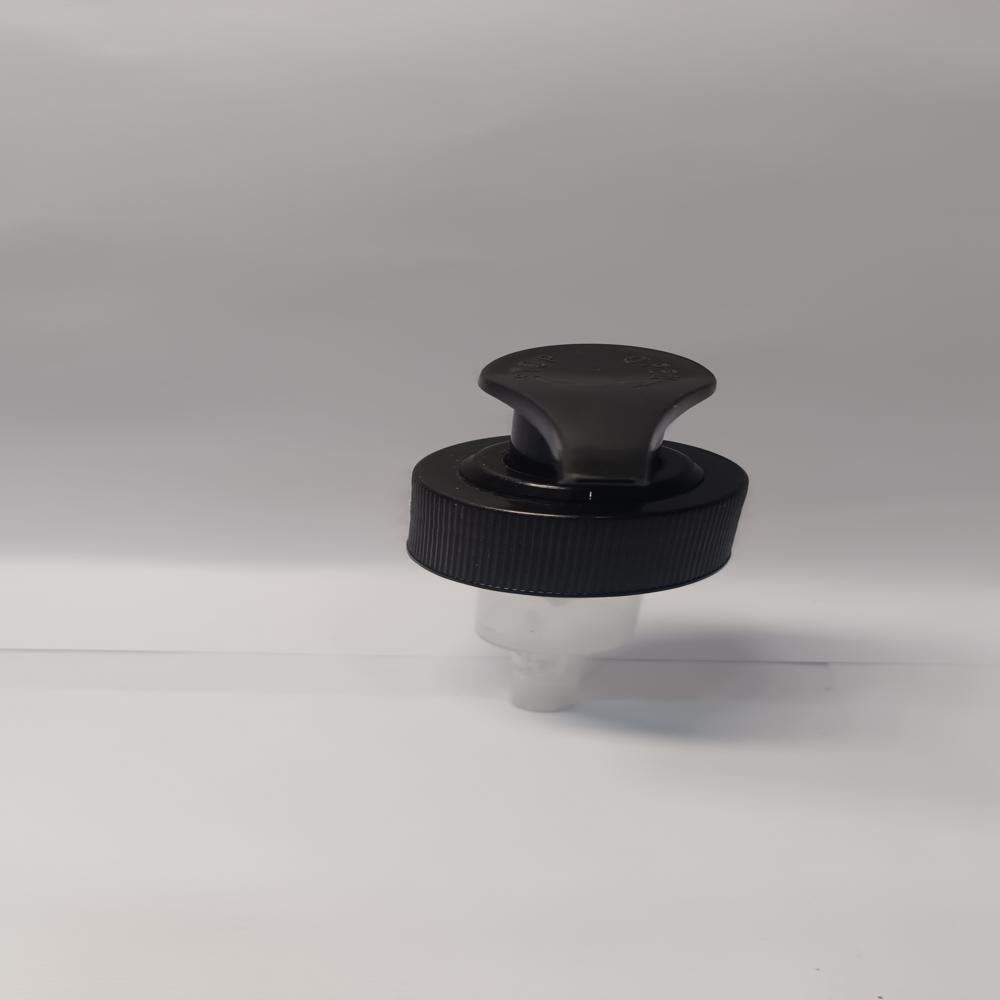 ON/OFF L-1 28mm ribbed black dispenser