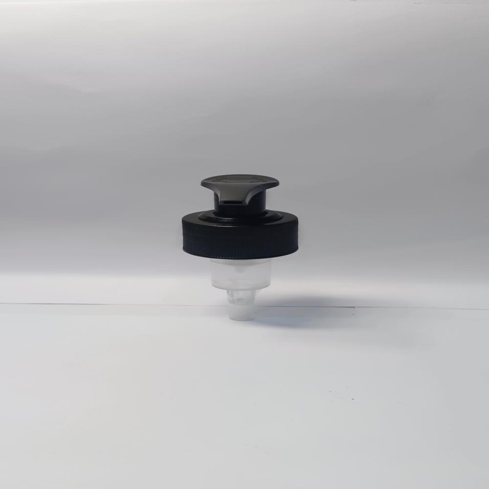 ON/OFF L-1 28mm ribbed black dispenser