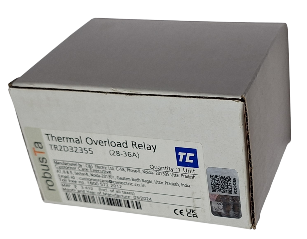 C&s Olr Tr2d32355 - 6kv, 25hp, 690 V Uimp, 1 Unit, Dimensions 28.0x36.0 Inches | Heavy-duty Overload Relay For Industrial Applications