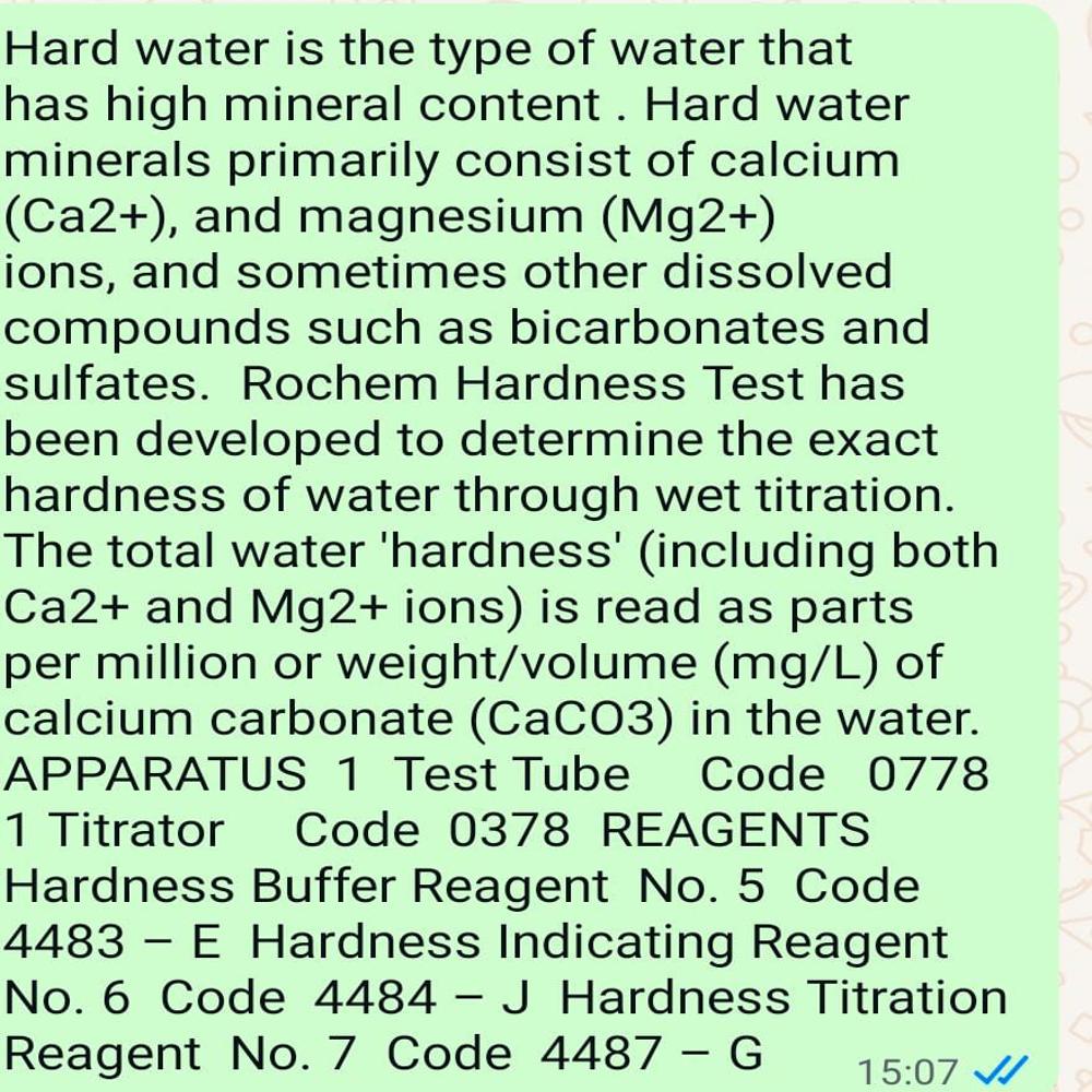 Rochem Hardness Test