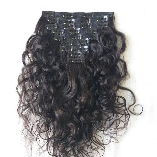 Indian Human Hair Remy Curly Clip-In Hair
