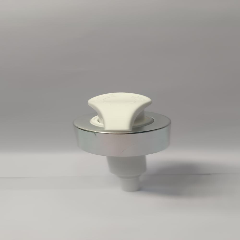 ON/OFF L-28mm white with silver dispenser