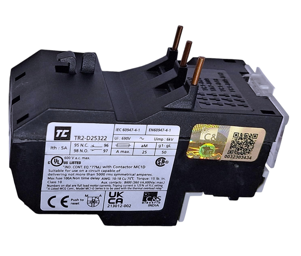 C&s Olr Tr2d25322 - 6kv Voltage, 15hp Power Rating | 690v Uimp, 1 Unit With High Performance Specifications, Durable Reliability