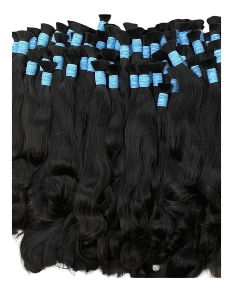 Virgin Natural Bulk Hair Extension, Length: 24 inch