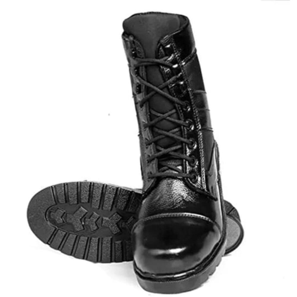 High Ankel Or Long Dms Army Boot - Color: Black