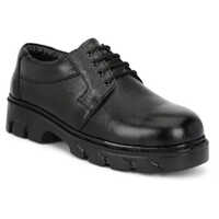 Black Color Police Shoe - Insole Material: Eva