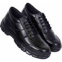 Black Safety Shoe Steel Toe Boot - Design: Standard