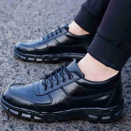 Black Safety Shoe Steel Toe Boot