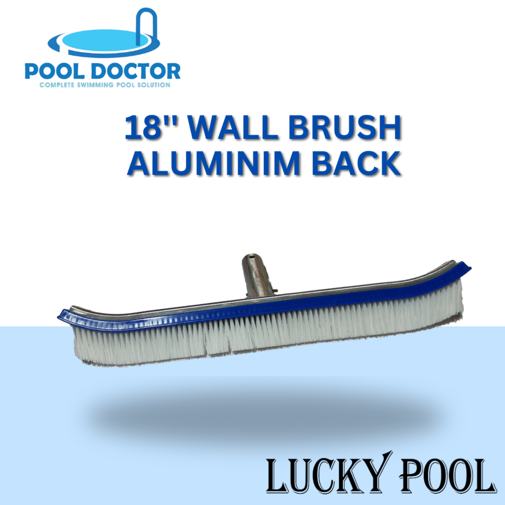 18" Wall Brush / T Brush/ Curve Brush With Aluminium Back - Color: Multicolor