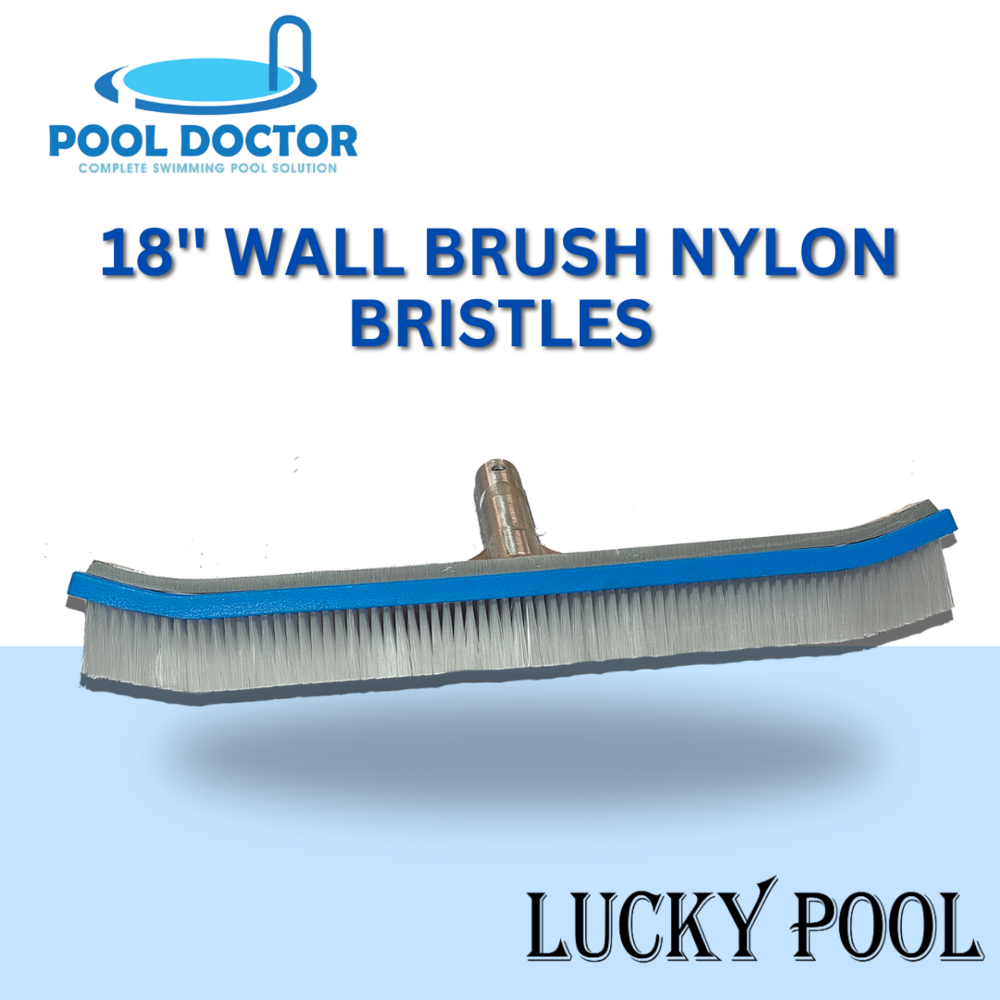 18" Wall Brush / T Brush/ Curve Brush With Aluminium Back - Color: Multicolor