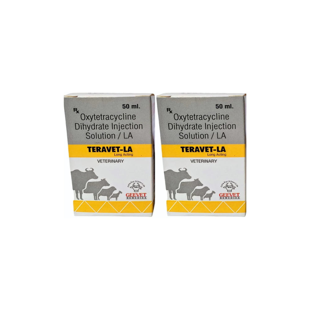 Oxytetracycline La Dihydrate Injection 50ml - Packaging Type: Box