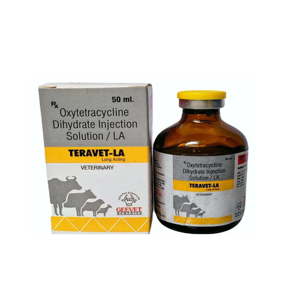 Oxytetracycline La Dihydrate Injection 50ml - Packaging Type: Box