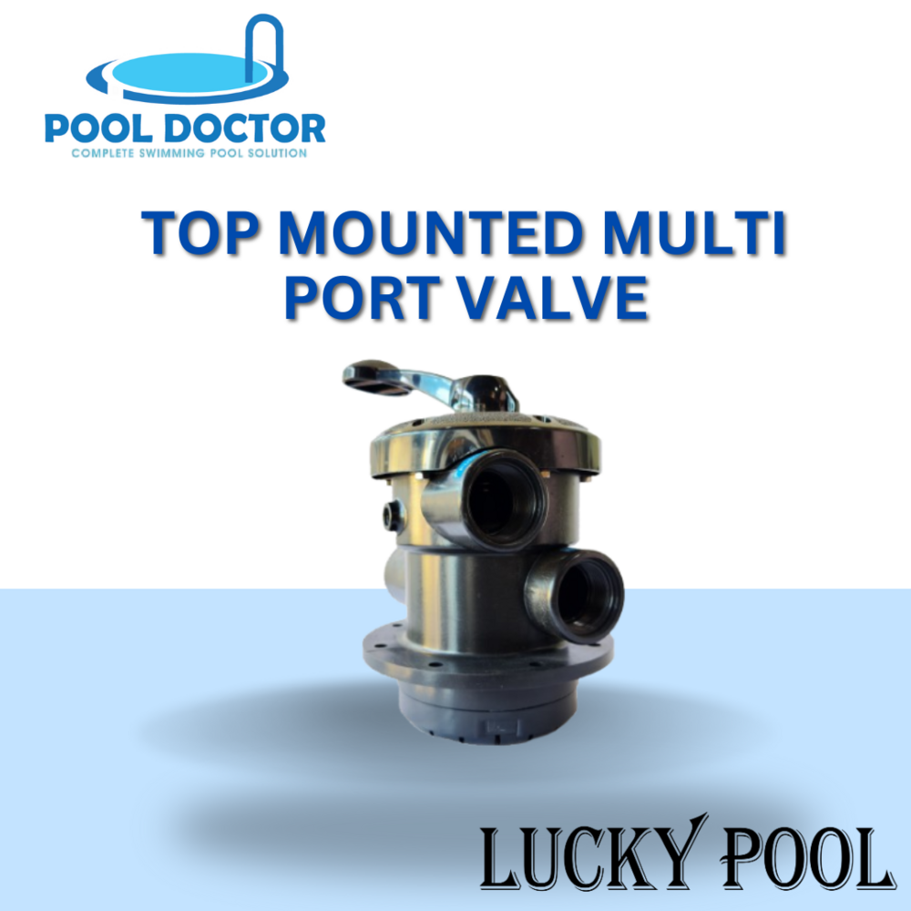 Top Mount Multiport Valve - Color: Black