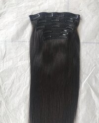 Natural Straight 7 Set Clip In Human Hair Extension