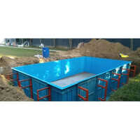 Portable Swimming Pools - Fiberglass, Standard Size, Rectangular, Blue | Manual Control, Suitable For Industrial Usage, 1-year Warranty