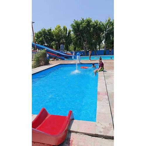 Swimming Pool - FRP Material, Standard Size, Rectangular Shape, Blue Color | Manual Control Type, Industrial Usage, 1 Year Warranty