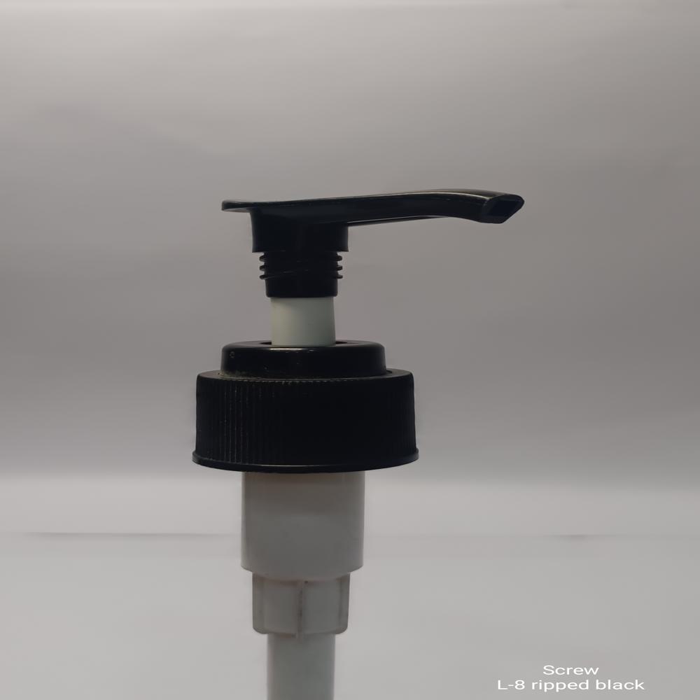 Screw Lock L-8 24MM Ribbed black Dispenser