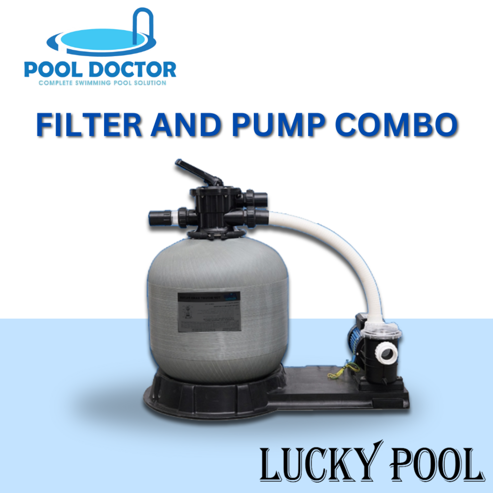 Swimming Pool Filter And Pump With Trolley - Color: Grey