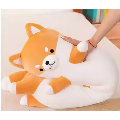 Long Shiba Inu & Corgi Plush Body Pillow Giant Stuffed Animals Dog Sleeping Pillow Baby Soothing Toys