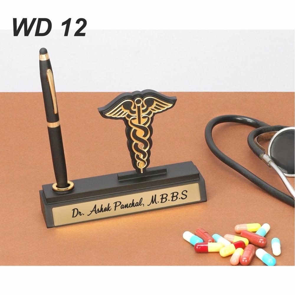 Wooden Stand with Pen
