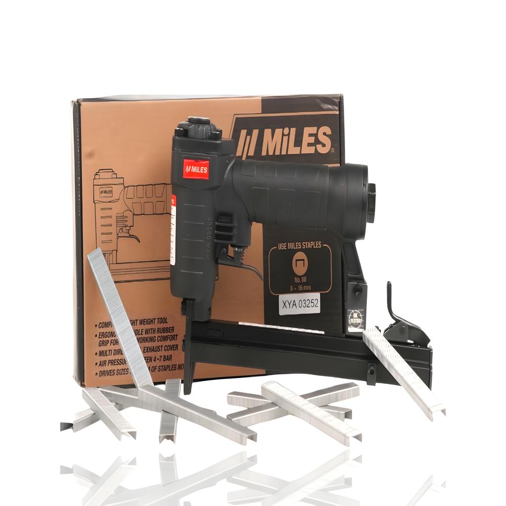 Miles Ms 80-16N Pneumatic Air Stapler (Black, Medium)