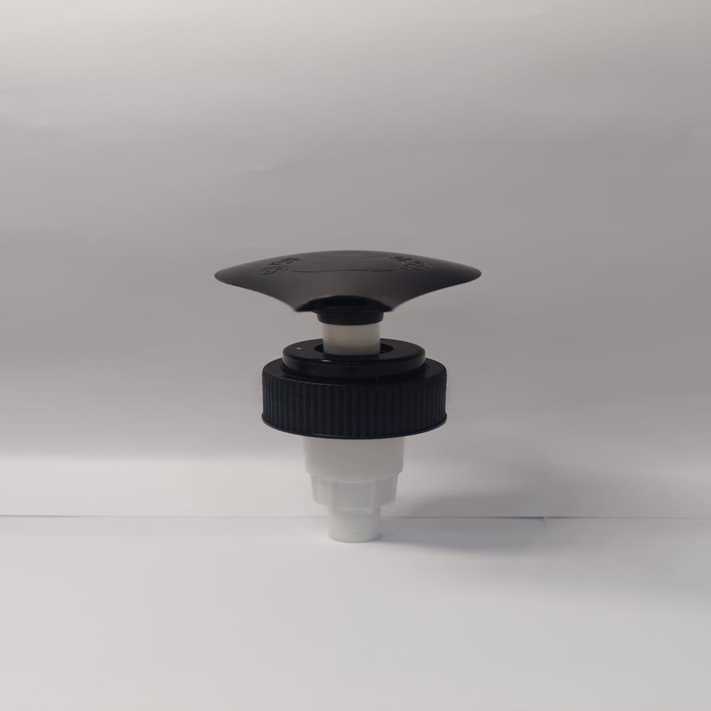 Screw Lock 24mm Ribbed Black with white Round haed Dispenser