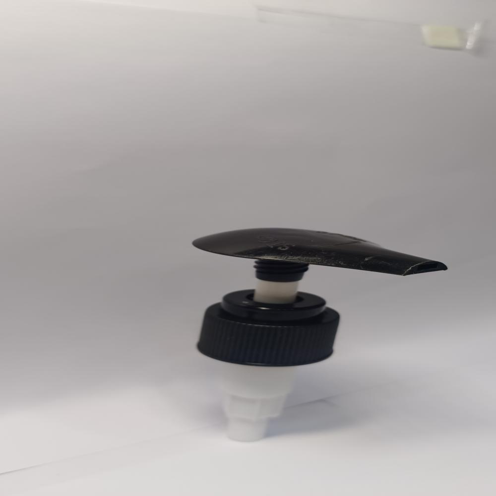 Screw Lock 24mm Ribbed Black with white Round haed Dispenser
