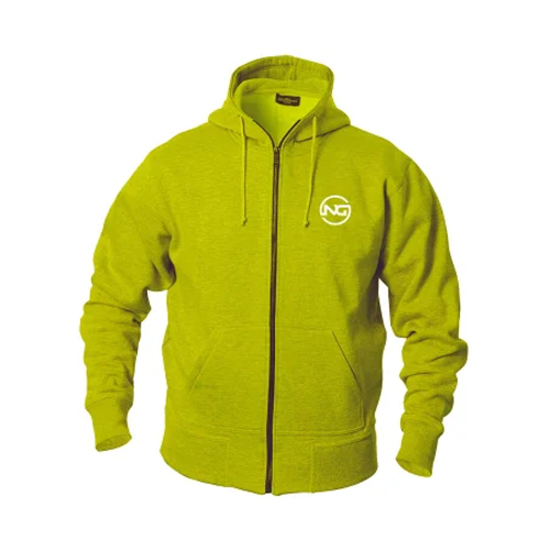 Unisex Fleece Zip Hoodie - Color: Green