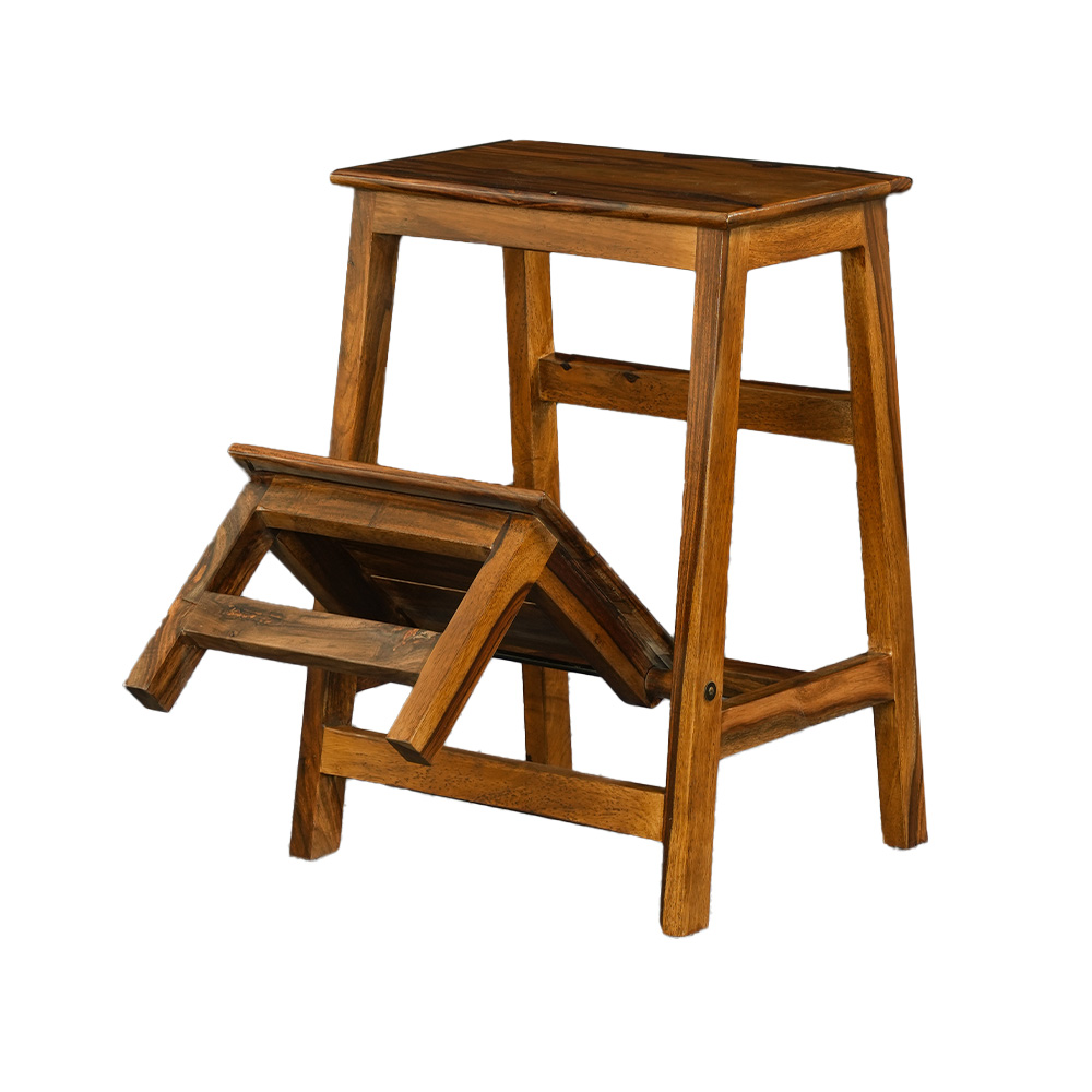 Royaloak Darcy Wooden Ladder Stool - Aldc-1 - Color: Brown
