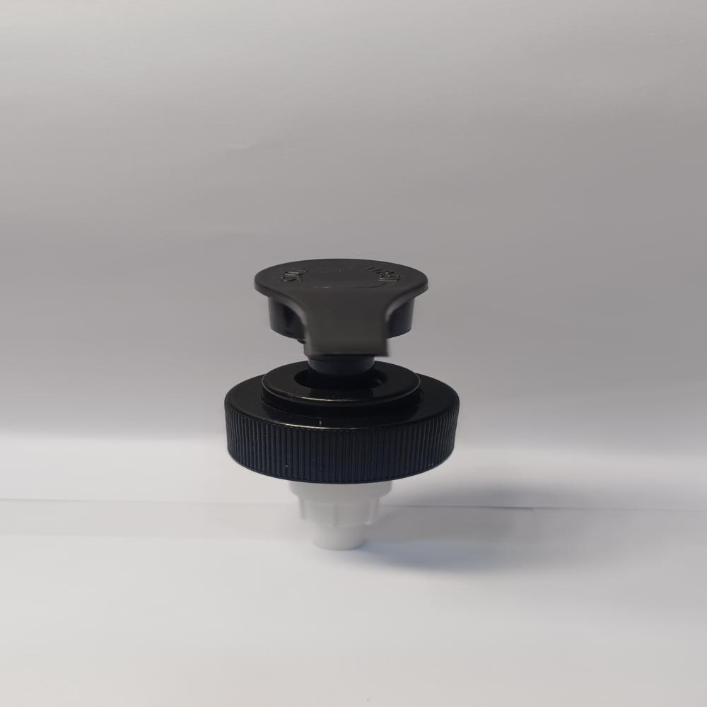 Screw Lock L-1 28mm Ribbed Black and White Dispenser