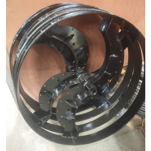 Chaff Cutter 2 Blade Wheel - Color: Black