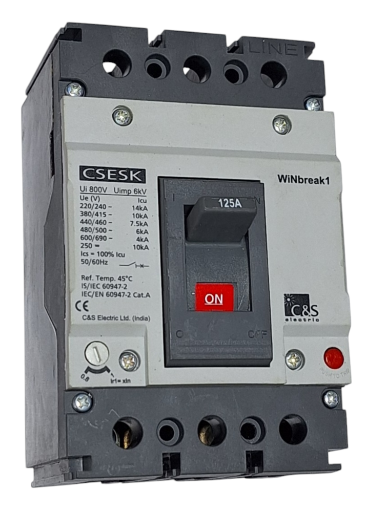 C&S MCCB CSESK125FMU3P-125A 10kA