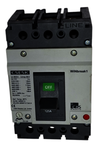 C&S MCCB CSESK125FMU3P-125A 10kA