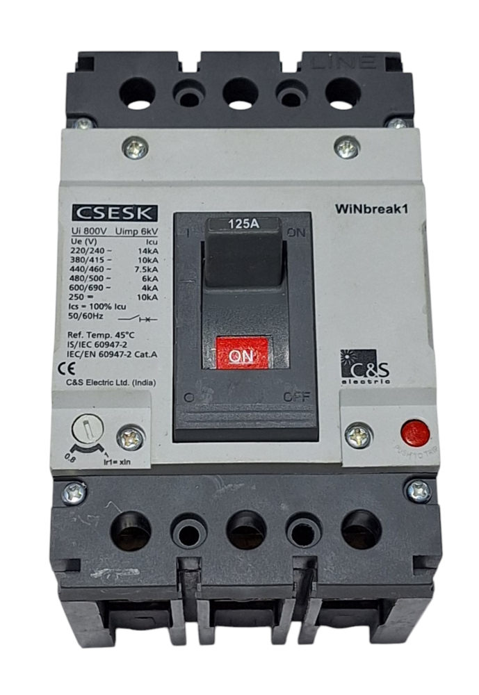 C&S MCCB CSESK125FMU3P-125A 10kA