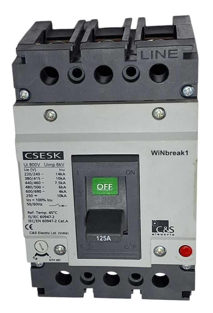 C&S MCCB CSESK125FMU3P-125A 10kA