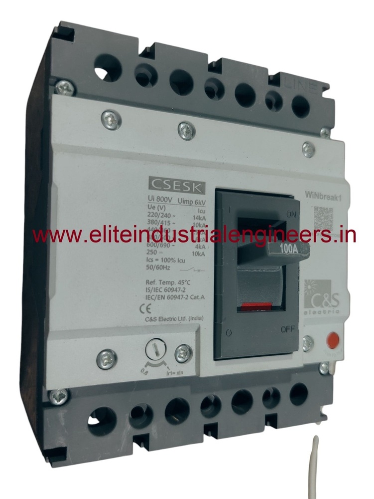 C&S MCCB CSESK125FMU4P-100A 10kA