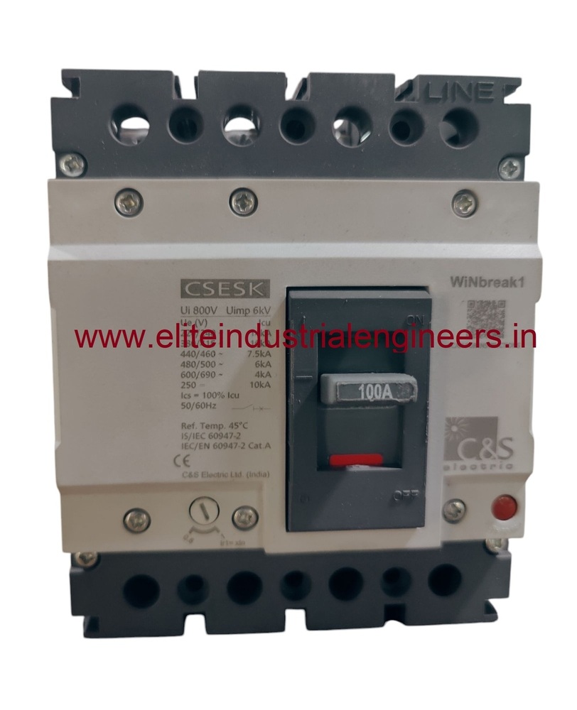 C&S MCCB CSESK125FMU4P-100A 10kA