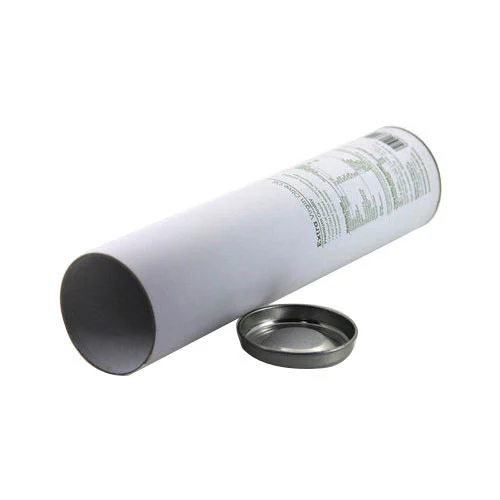 Printed Paper Tube - Color: White