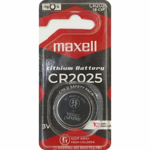 Maxell CR2025 Lithium Coin Cell Battery