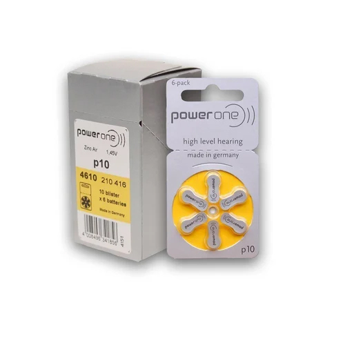 Power One P10 Hearing Aid Batteries