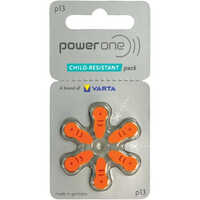 Power One P13 Hearing Aid Batteries - Sealed Type: Sealed