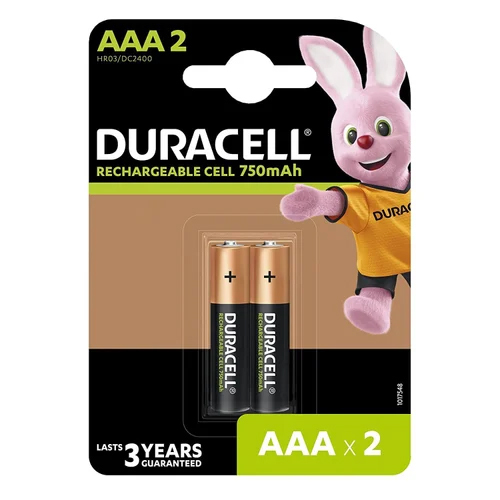 Duracell AAA2 HR03 Rechargeable Battery