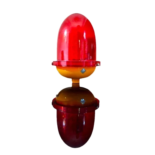 Single Aviation Light - Material: Aluminium
