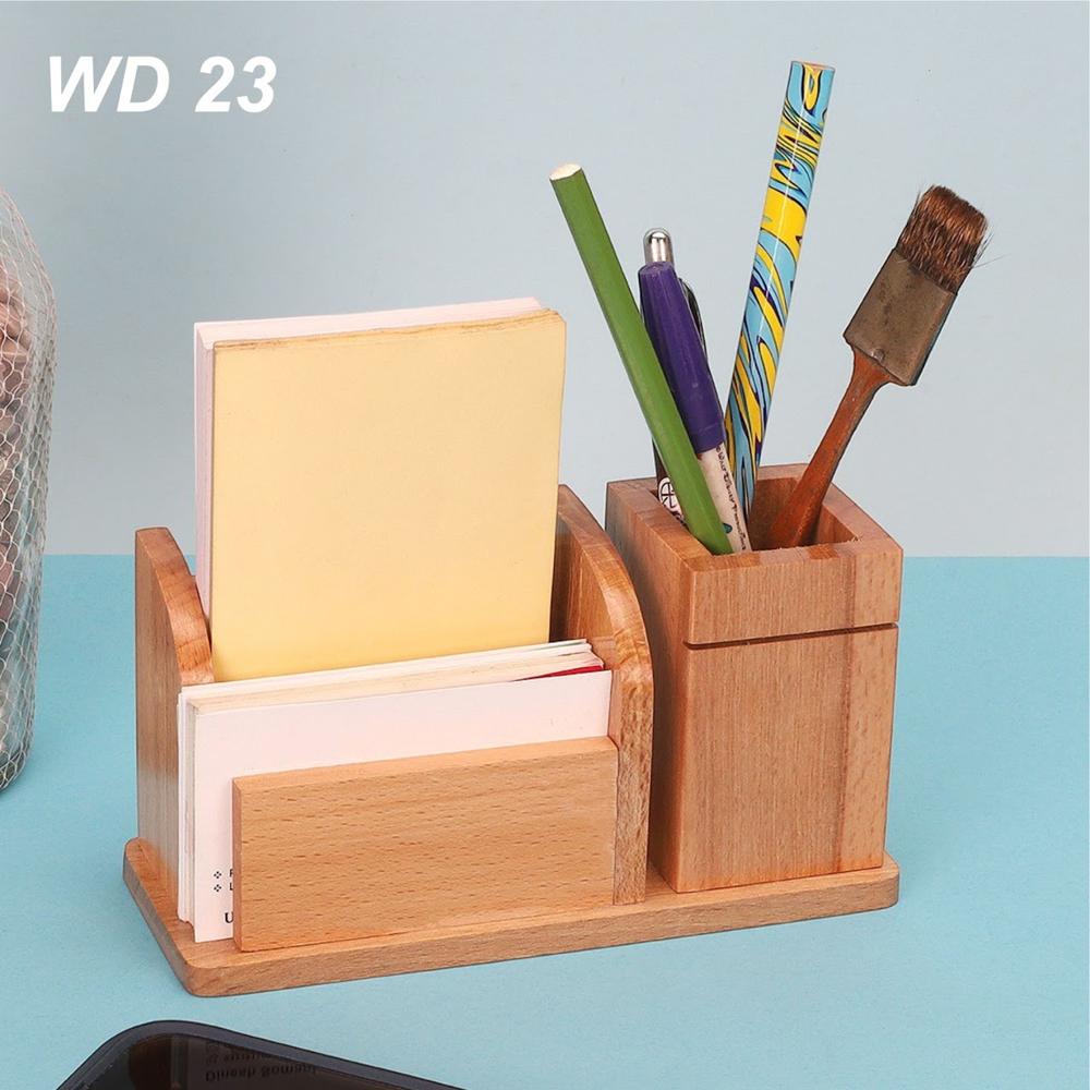 Small Wooden Tabletop & Desktop Item - Color: Brown
