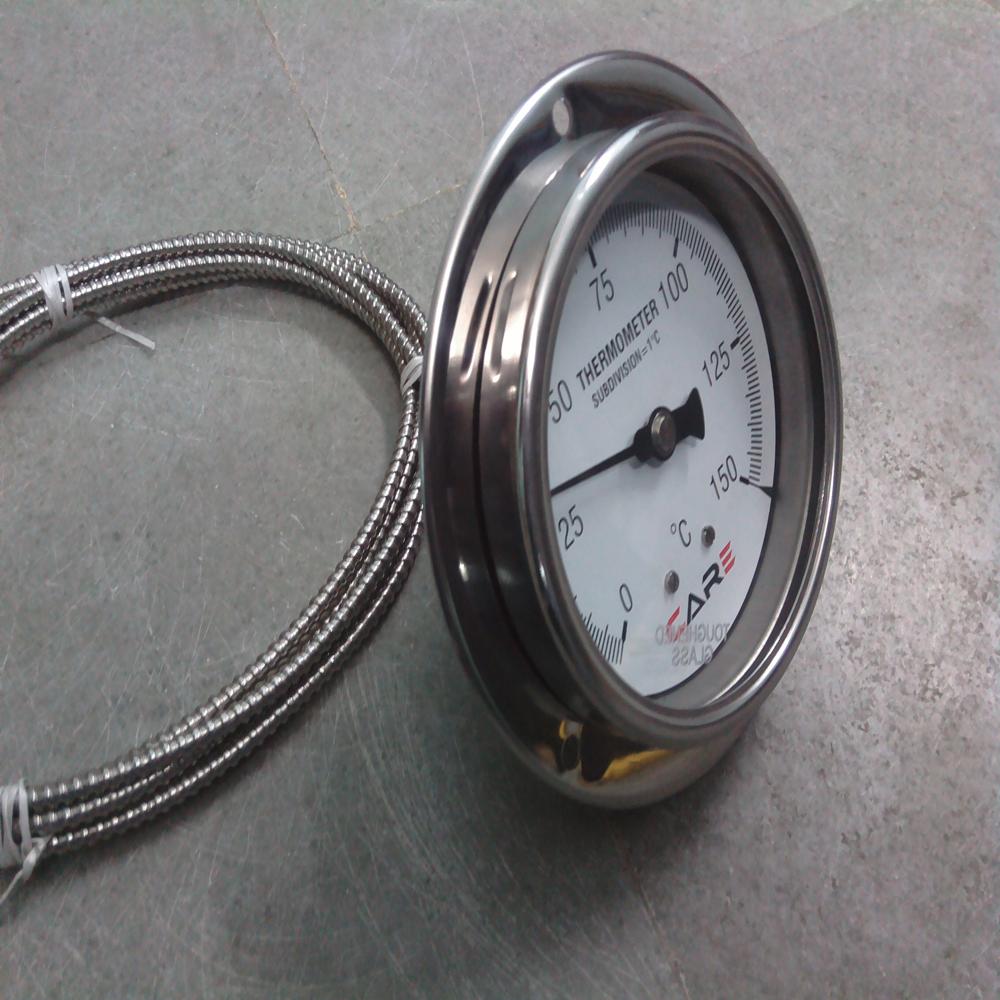Gas Filled Temperature Gauge - Color: Silver