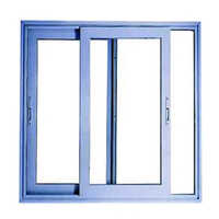 Aluminium Two Track Sliding Window - Coating Type: Colour Coated