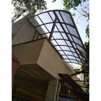 Outdoor Metal Canopy - Color: White